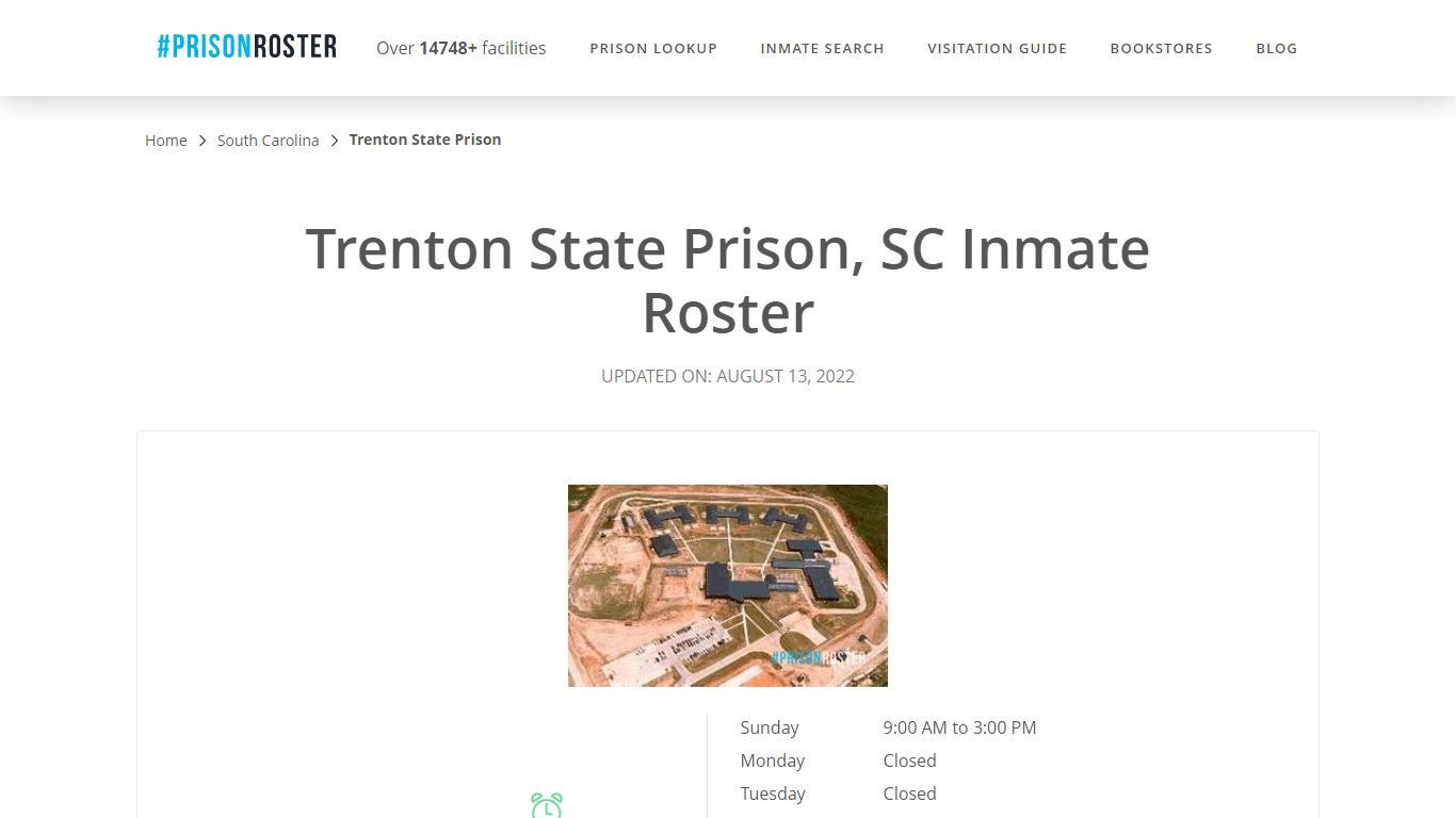 Trenton State Prison, SC Inmate Roster - Prisonroster